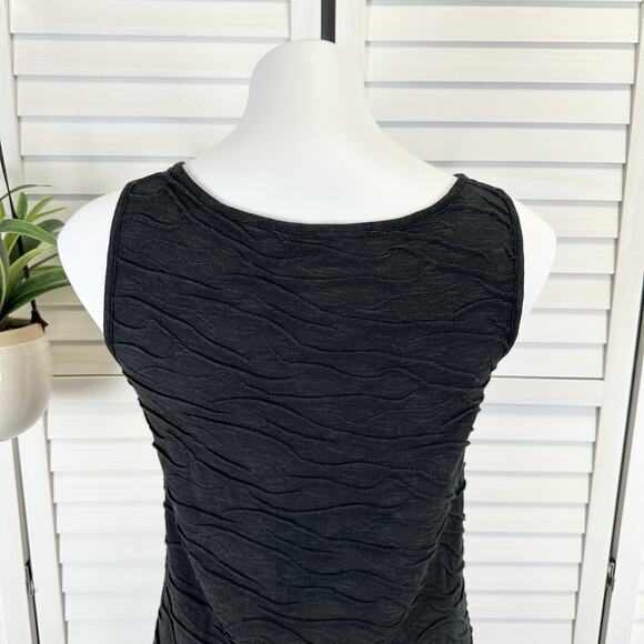 Toad & Co Samba Wave Dress Dark‎ Charcoal Gray Organic Sleeveless Tank Size S - Picture 5 of 9